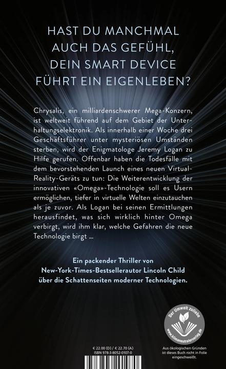 Produktbild Omega (Deutsch, Lincoln Child, 2022)