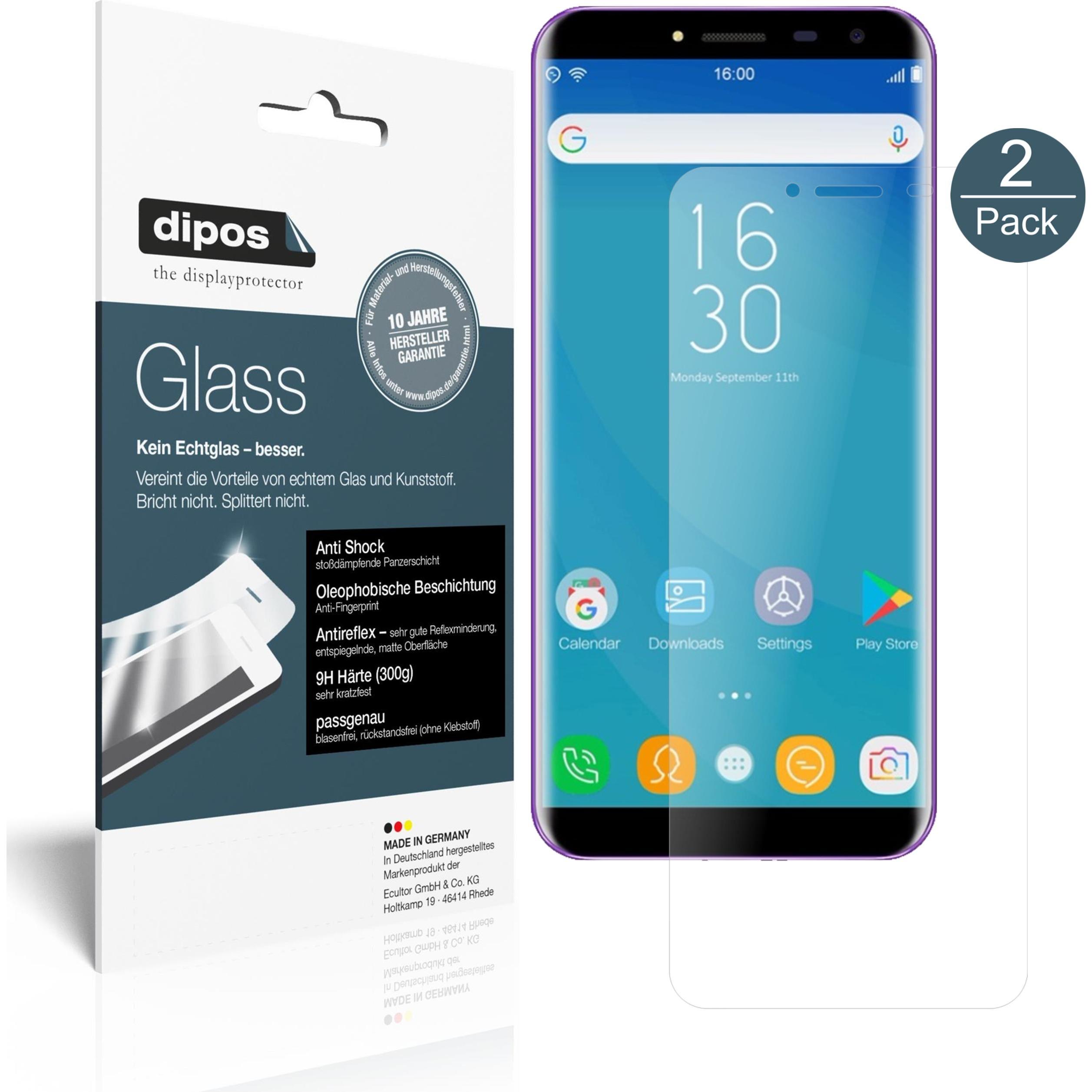 Thumbnail - Dipos Displayschutz Anti-Shock (2 Stück, Oukitel C8), Smartphone Schutzfolie, Transparent