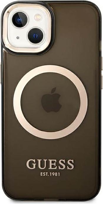 Produktbild Guess Translucent MagSafe Compatible Case für Apple iPhone 14 - black (Apple iPhone 14, Apple iPhone 13, Apple iPhone 14 Pro Max)