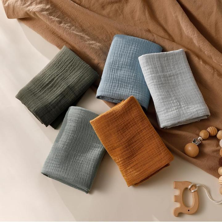 Immagine prodotto Milkii Mulltuch / Spucktücher Set, 10 Stück, Multi (60 cm, 60 cm)