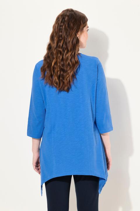Produktbild Ulla Popken Shirt, Zipfelsaum, V-Ausschnitt, 3/4-Arm (46, 48)