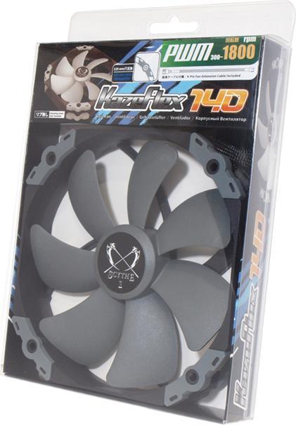 Actual product image Scythe PC fan Kaze Flex 140 Round PWM (140 mm, 1 x)