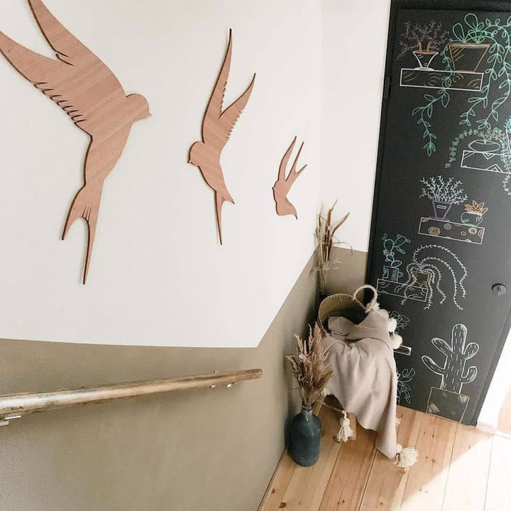Immagine prodotto Trenddeko Uccelli (3 parti) (70 x 40 cm)