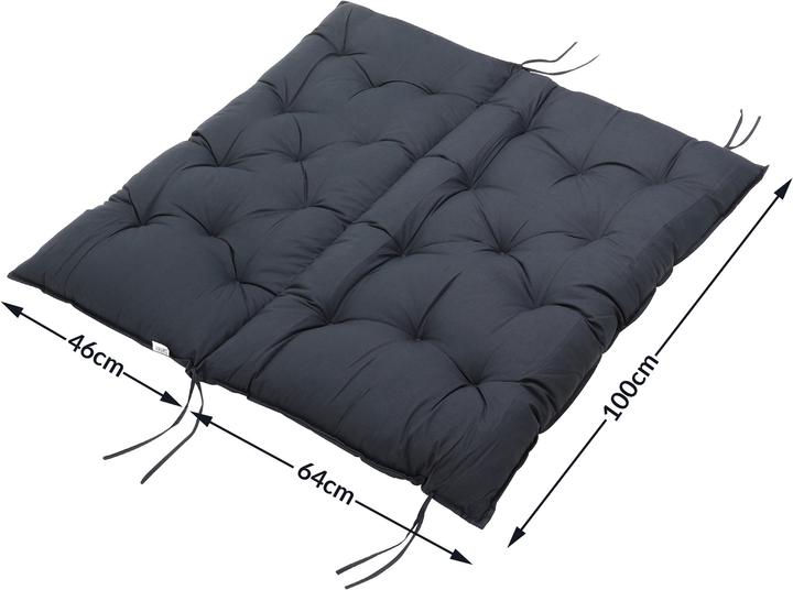 Actual product image Detex Chair cushion (110 x 100 x 8 cm)