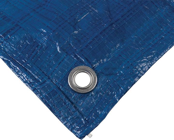 Actual product image Silverline Tarpaulin nominal size: 1.8 x 2.4 m, real size: 1.7 x 2.3 m