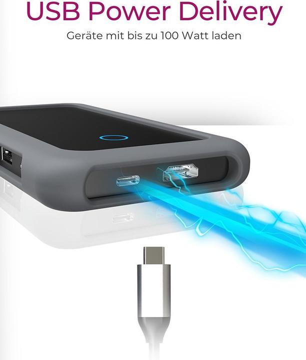 Actual product image Icy Box IB-DK2108M-C (USB-C, 2 Ports)
