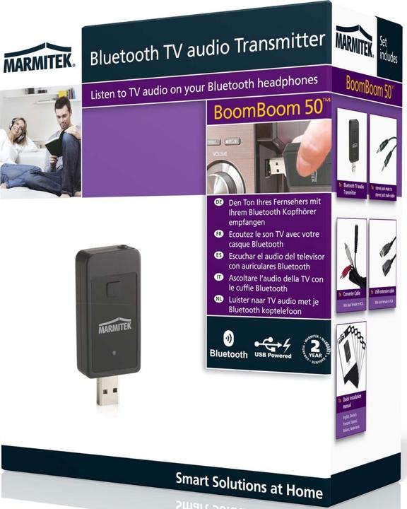 Produktbild Marmitek BoomBoom 50 Bluetooth TV Audiosender (Sender)