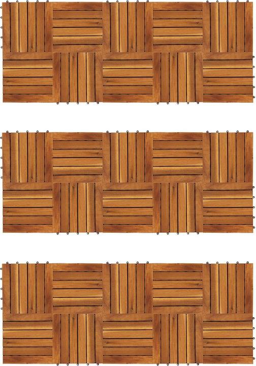 Produktbild vidaXL Terrassenfliese (30x, 30 x 30 cm)