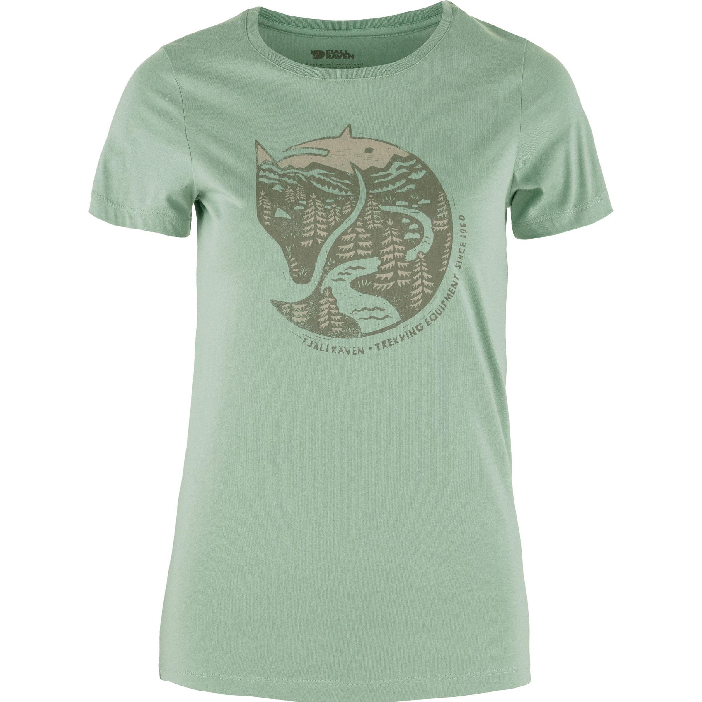 Fjällräven, Damen, Shirt, Women's Arctic Fox Print, Grün, (M)
