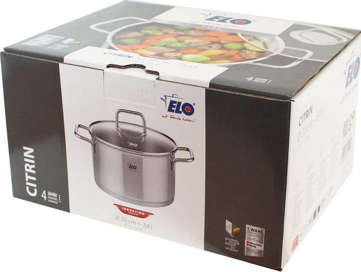 Produktbild ELO Stahlwaren Kochtöpfe (Kochtopf, Aluminium, Edelstahl, 20 x 11.50 cm)