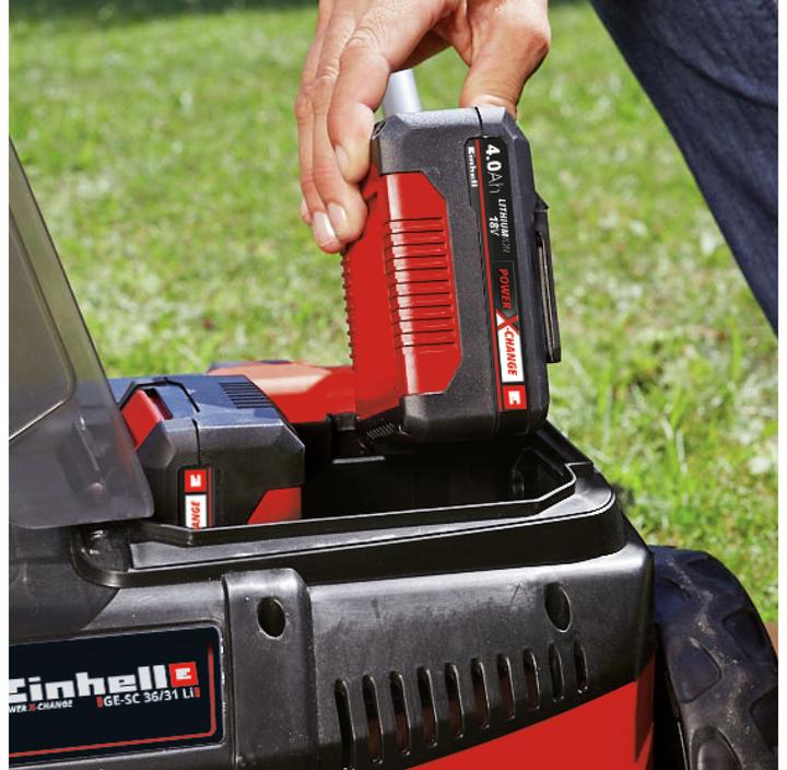 Actual product image Einhell Akku-Vertikutierer GC-SC 36/31 LI + 2x Starterset