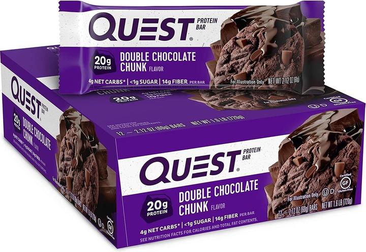 Image du produit Quest Double Chocolate Chunk (720 g, 12 pcs)