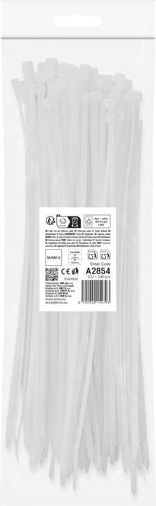 Produktbild Emos Kabelbinder 300×4,8, weiss, 100 Stk (300 mm, 100 Stk.)