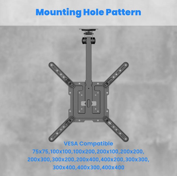 Produktbild PureMounts Deckenhalterung PM-SLOPE-55 (Decke, 20 kg, 23" - 55")