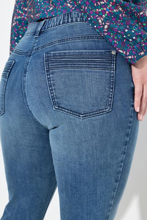 Image du produit Ulla Popken Jean Sarah avec surpiqûres, jambe étroite et taille stretch confortable (26)