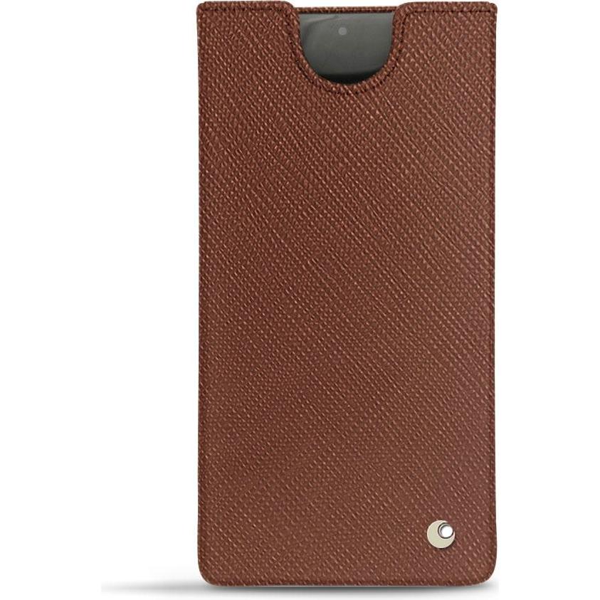 Noreve Lederschutzhülle (Samsung Galaxy Note 10+), Smartphone Hülle, Braun