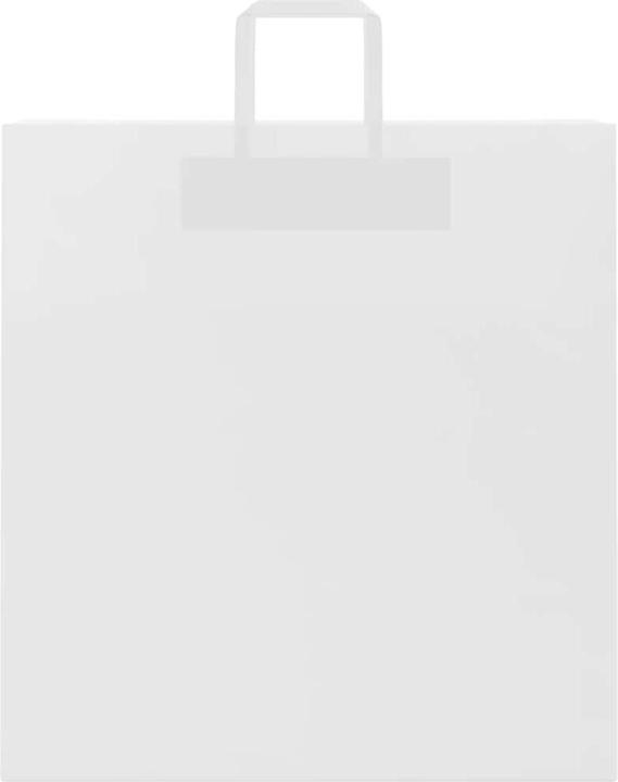 Produktbild VidaXL Kraftpapiertüten 50 Stk. mit Henkel Weiss 45x17x48 cm Papiertüte (Geschenktüte, 50 x)
