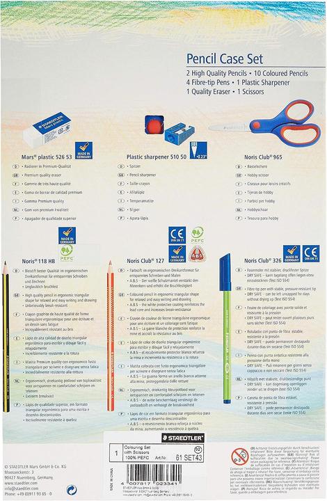 Actual product image Staedtler Writing set, 19 pieces, incl. craft scissors for filling a student case (19 x)