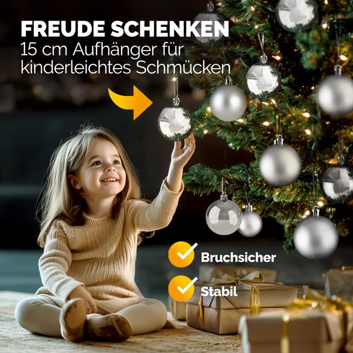 Image du produit Deuba 54pcs Boules d'arbre de Noël (54 -pièce)