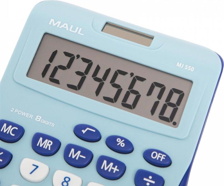 Actual product image Maul Calculator MJ550 Junior Blue (Batteries)