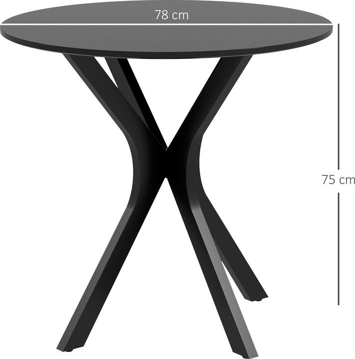 Produktbild Homcom Esstisch (Ø 78 x 75 cm)