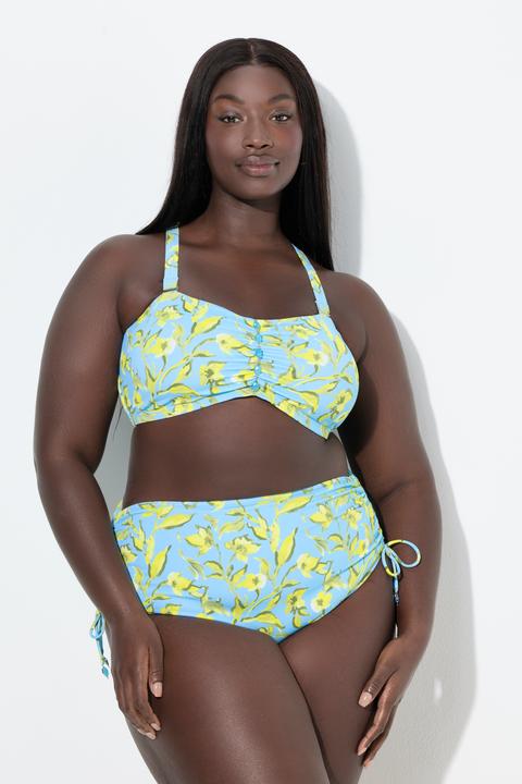 Produktbild Ulla Popken Bikini, Blüten, Zierbänder, verstellbare Träger (46)