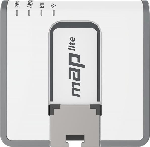 Produktbild MikroTik mAP lite Weiss Power over Ethernet PoE RBmAPL-2nD