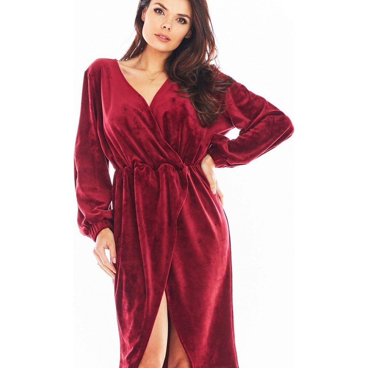 Awama, Damen, Kleider, Abendkleid, Rot, (XL)
