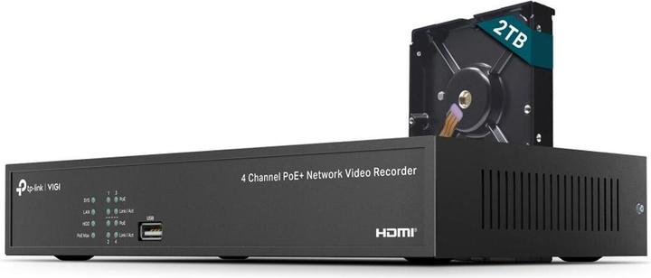 TP-Link 4 Channel PoE NVR 2TB HDD (Network Video Recorder (NVR))