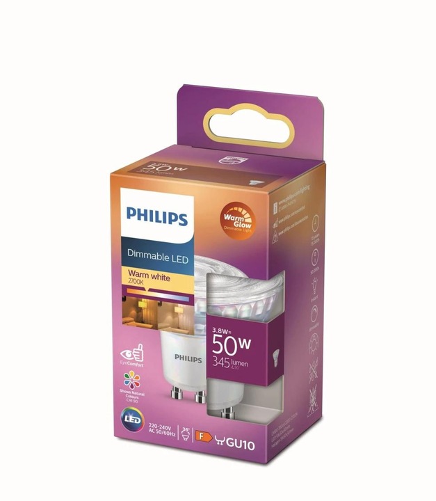 Produktbild Philips Spot (GU10, 3.80 W, 345 lm, 1 x, F)