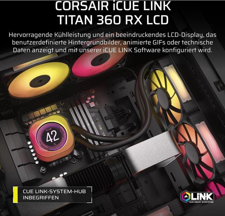 Immagine prodotto Corsair iCUE Link Titan RX 360