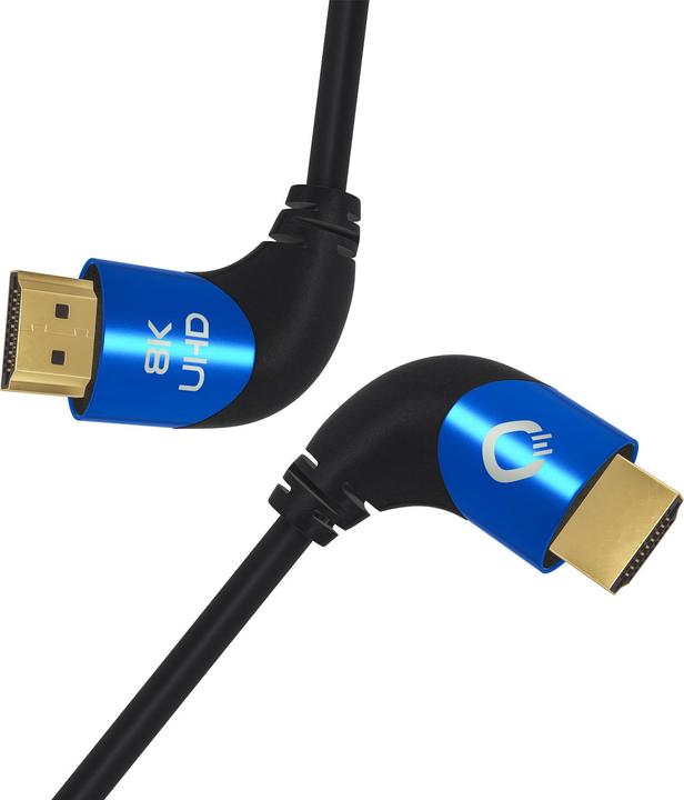 Produktbild Oehlbach HDMI AV Anschlusskabel (1x HDMI-Stecker - 1x HDMI-Stecker) 1 m Schwarz (1 m, HDMI, 2.1)