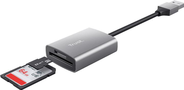 Produktbild Trust MEMORY READER FLASH USB3.2/24135 (USB 3.1, USB 3.2, USB-C 3.2 Gen 1)