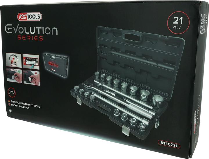 Image du produit KS Tools Jeu de clés à douille (19 mm, 21 mm, 22 mm, 23 mm, 24 mm, 26 mm, 27 mm, 29 mm, 30 mm, 32 mm, 35 mm, 36 mm, 38 mm, 41 mm, 46 mm, 50 mm)
