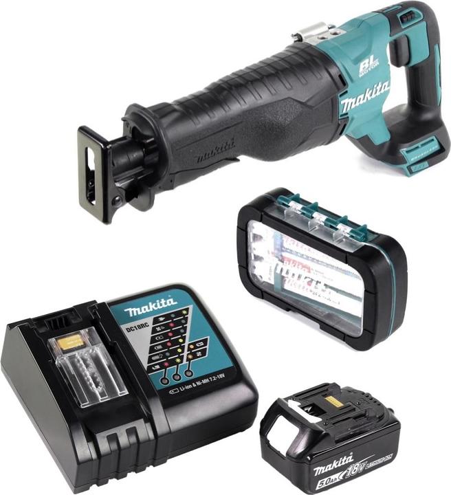 Actual product image Makita DJR 187 RT Battery Recipro Saw 18 V Brushless Sabre Saw + 1x Recipro Saw Blade Assortment ( P-8129