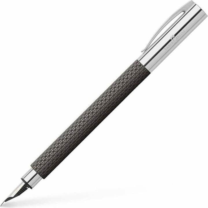 Actual product image Faber-Castell Stilo Ambition OpArt Sabbia M (black sand, Silver, 1x)