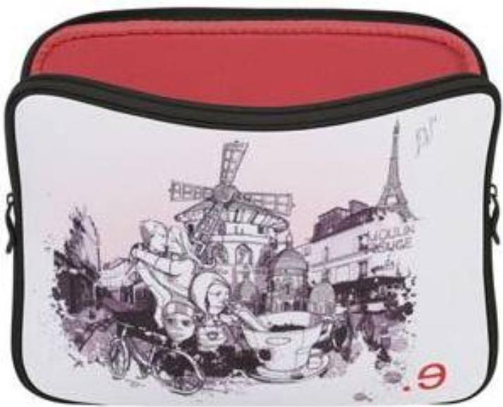 Produktbild Be.ez Hülle für MacBook Pro 15“ LA Edition Kleid ‚I LOV PARIS‘ mit Reissverschluss (15")