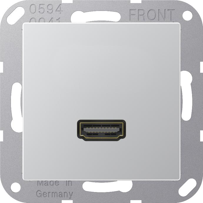 JUNG, Zubehör Schalterprogramm, HDMI-Steckdose A UPmont Kanaleinb 1HDMI MAA1112AL