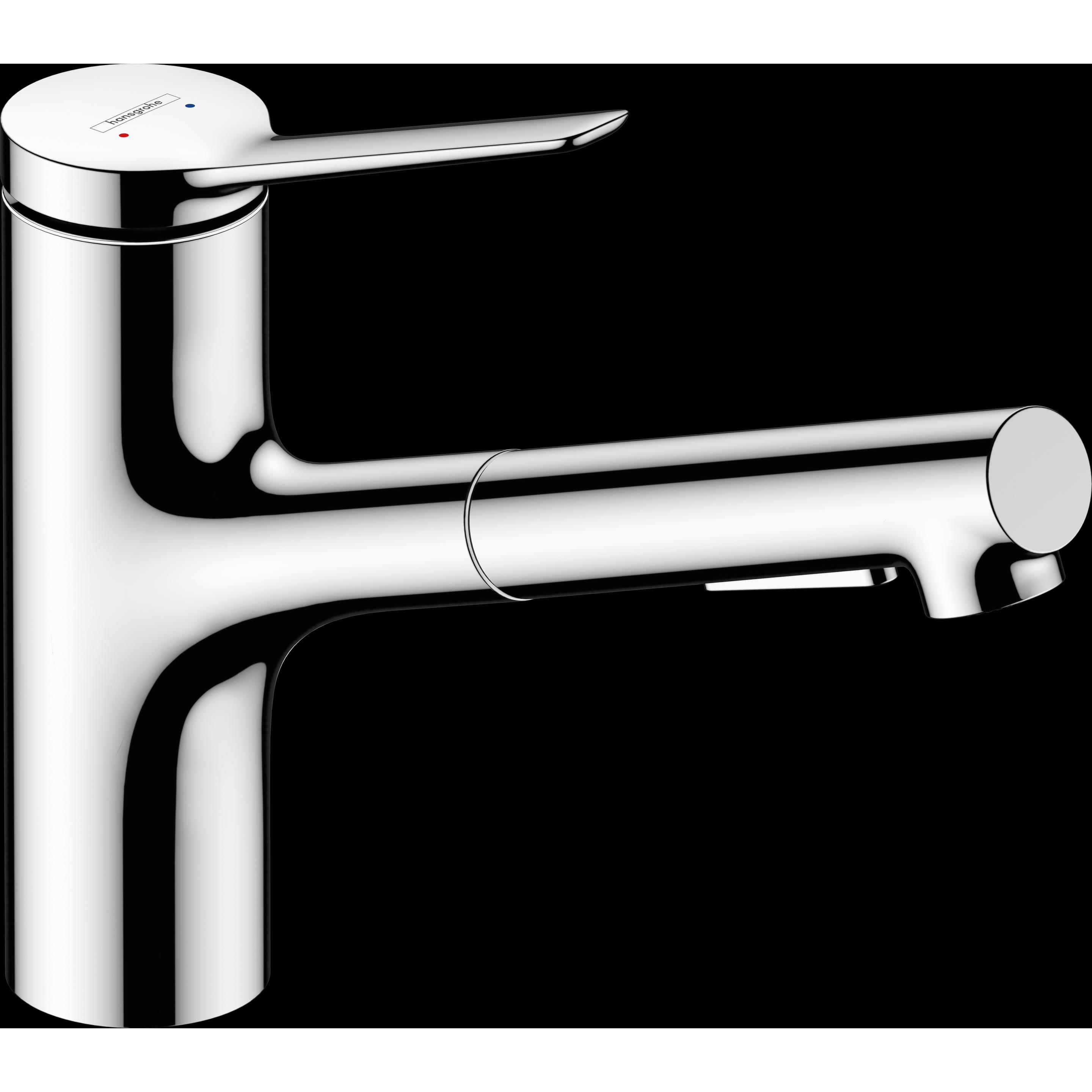 hansgrohe, Küchenarmatur, HG Einhebel-Spültischmischer Zesis M33 150, Ausziehbrause, 2 jet chrom