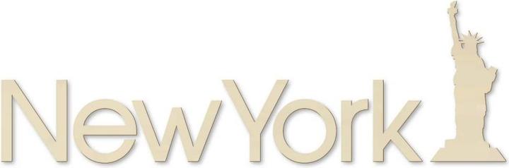 Produktbild Trenddeko Schriftzug New York mit Freiheitsstatue (61 x 20 cm)