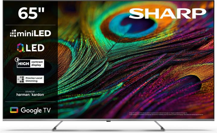 Actual product image Sharp 65 JP7465E QLED Mini LED TV (65", Mini-LED, QLED, 4K, 2025)