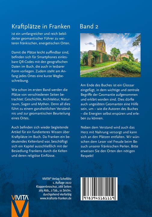 Produktbild Kraftplätze in Franken 2 (Deutsch, Wolfgang Körner, Wolfram Wolfram, 2022)