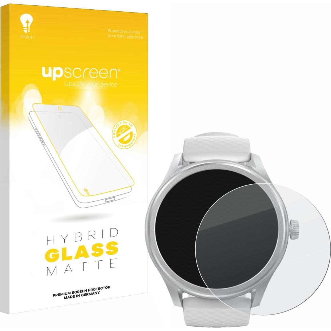 upscreen Schutzglas Schutzfolie Displayschutz Display Schutz Glas Folie matt, Smartwatch Schutzfolie, Grau