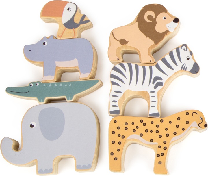 Actual product image small foot Stacking animals Safari