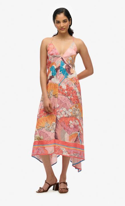Image du produit Superdry Robe imprimée en jacquard à ourlet en pointes (10XL)