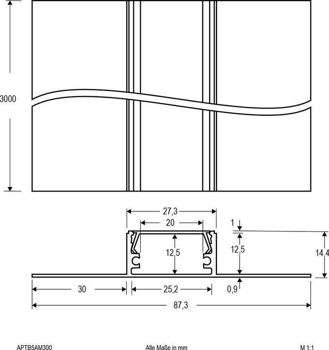 Produktbild EVN Trockenbauprofil (3000 mm, 87.30 mm)
