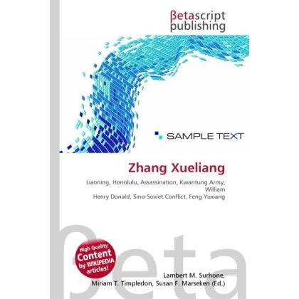 Zhang Xueliang, Fachbücher