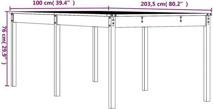Produktbild vidaXL Gartentisch