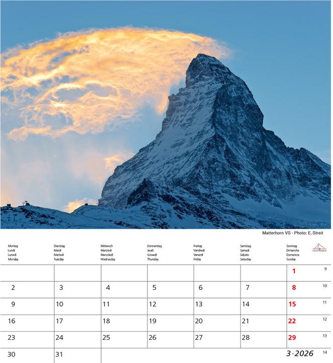 Produktbild Matterhorn 2026 (21 x 24 cm)