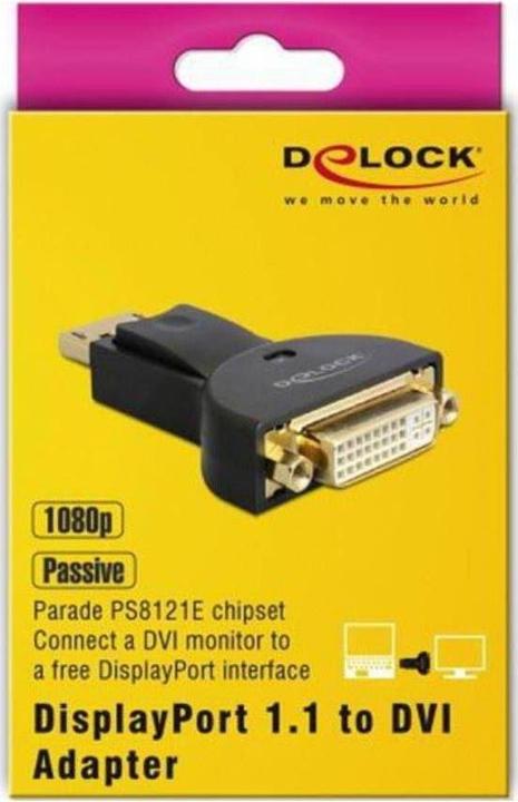 Produktbild Delock Monitoradapter DP zu DVI24+5-Bu, passiv (DVI, 6 cm)